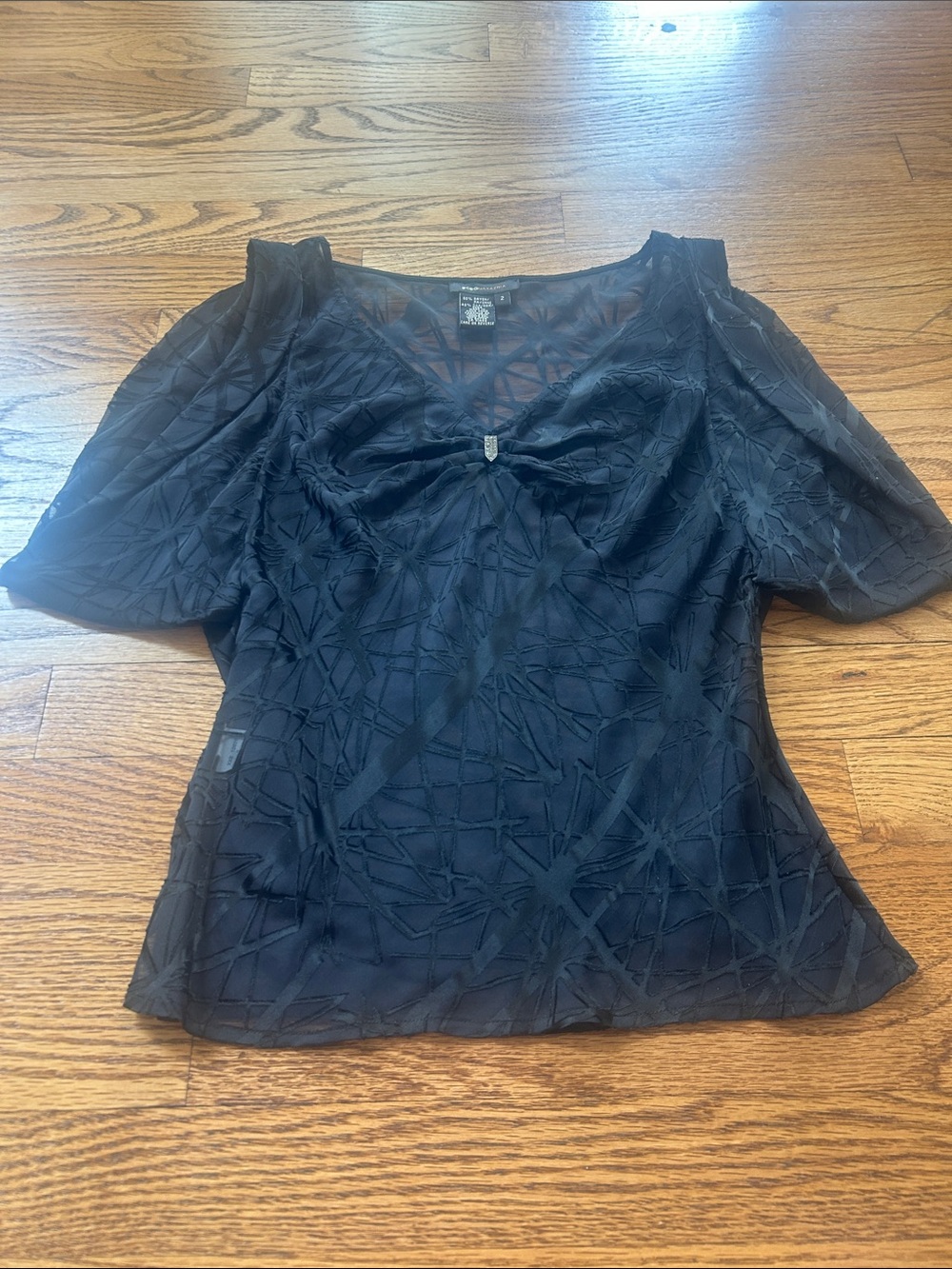 BCBGMaxAzria Vintage Black Top Size 2